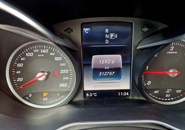 Mercedes-Benz Klasa C cena 60147 przebieg: 312757, rok produkcji 2015 z Przedbórz małe 172